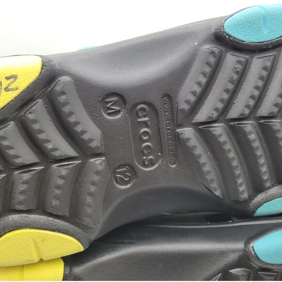 Classic Crocs All Terrain Clogs Black Blue Unisex Size M12 NEW 206340-0C4 - Picture 16 of 16